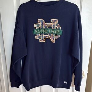Notre Dame Navy Crewneck Sweater